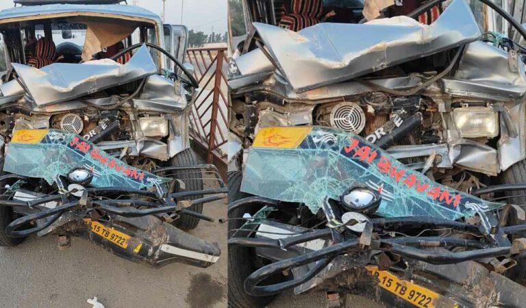 One killed, six injured as SUV rams RTC bus on NH 65 in Sangareddy