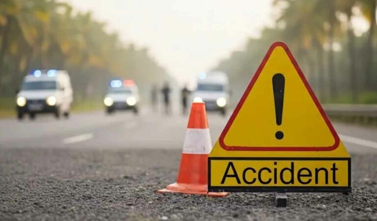 Twelve-year-old boy dies as lorry hits bike in Mancherial, father critically injured