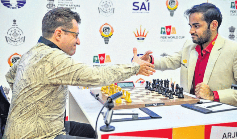 Arjun Erigaisi defeats Levon Aronian to reach FIDE World Cup quarterfinals