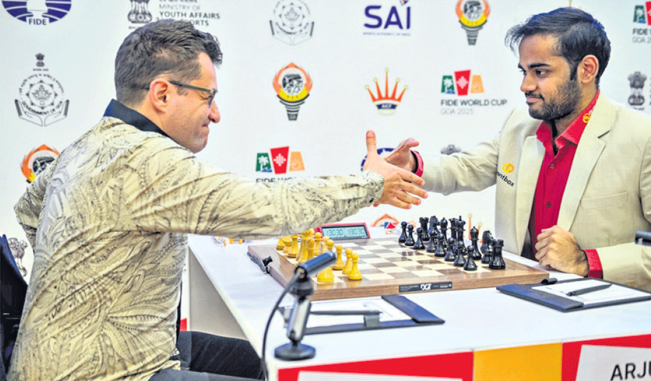 Arjun Erigaisi defeats Levon Aronian to reach FIDE World Cup quarterfinals