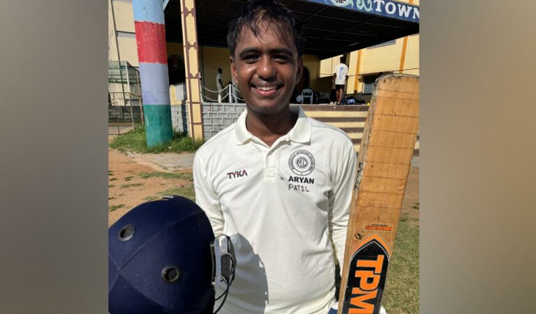 Aryan Patel stars with bat and ball in MP Sporting’s 10-wicket win