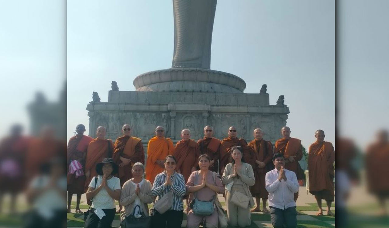 Thai monks visit Buddhist heritage sites in Telangana