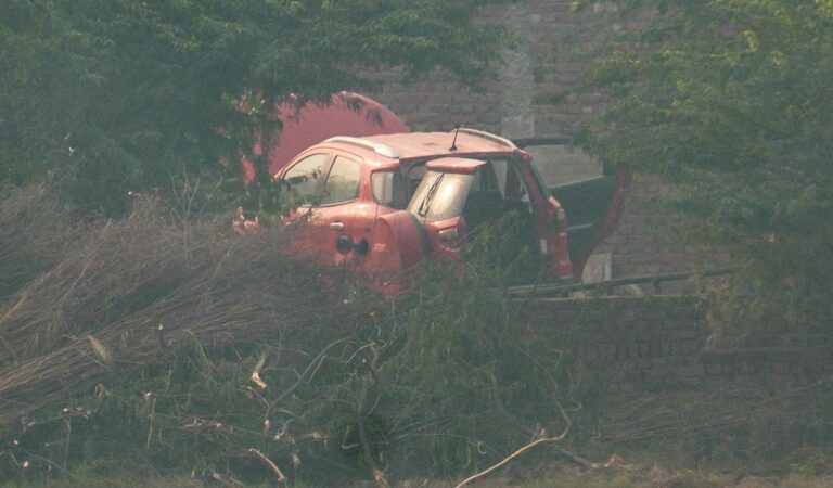 A red Ford EcoSport car suspected to be linked to the Delhi Red Fort blast case has been traced in Faridabad district's Khandawali.