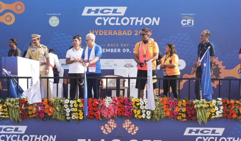 Over 1,900 cyclists compete in the HCL Cyclothon Hyderabad, with record prize pool