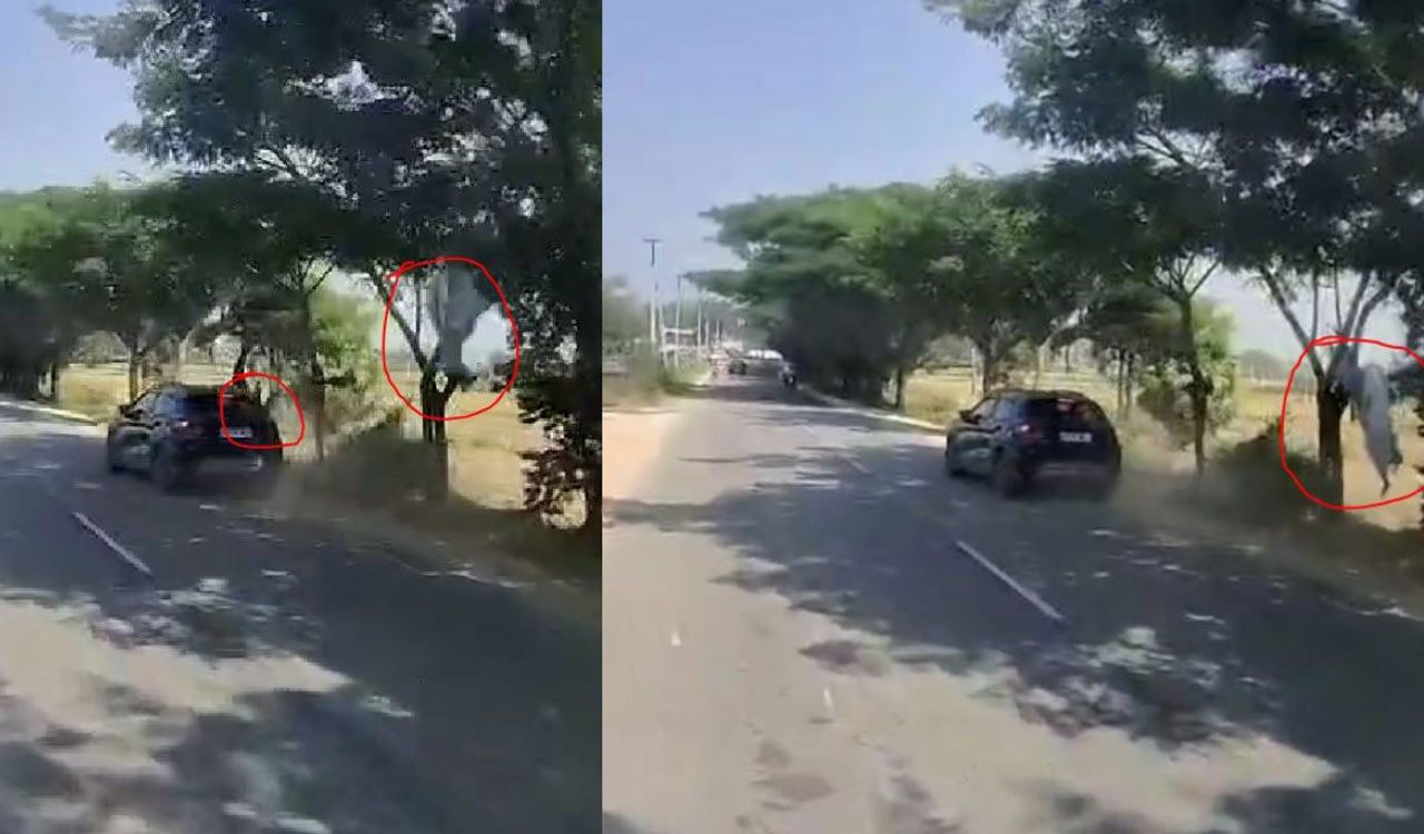 WATCH: Reckless car driver hits bike killing man in Siddipet, dashcam captures accident