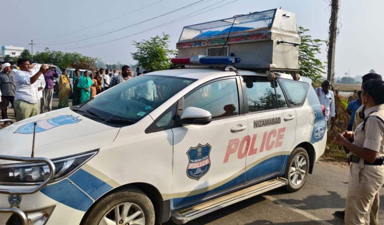 Driver escapes unhurt as bus rams into car, triggers fire in Shankarpally