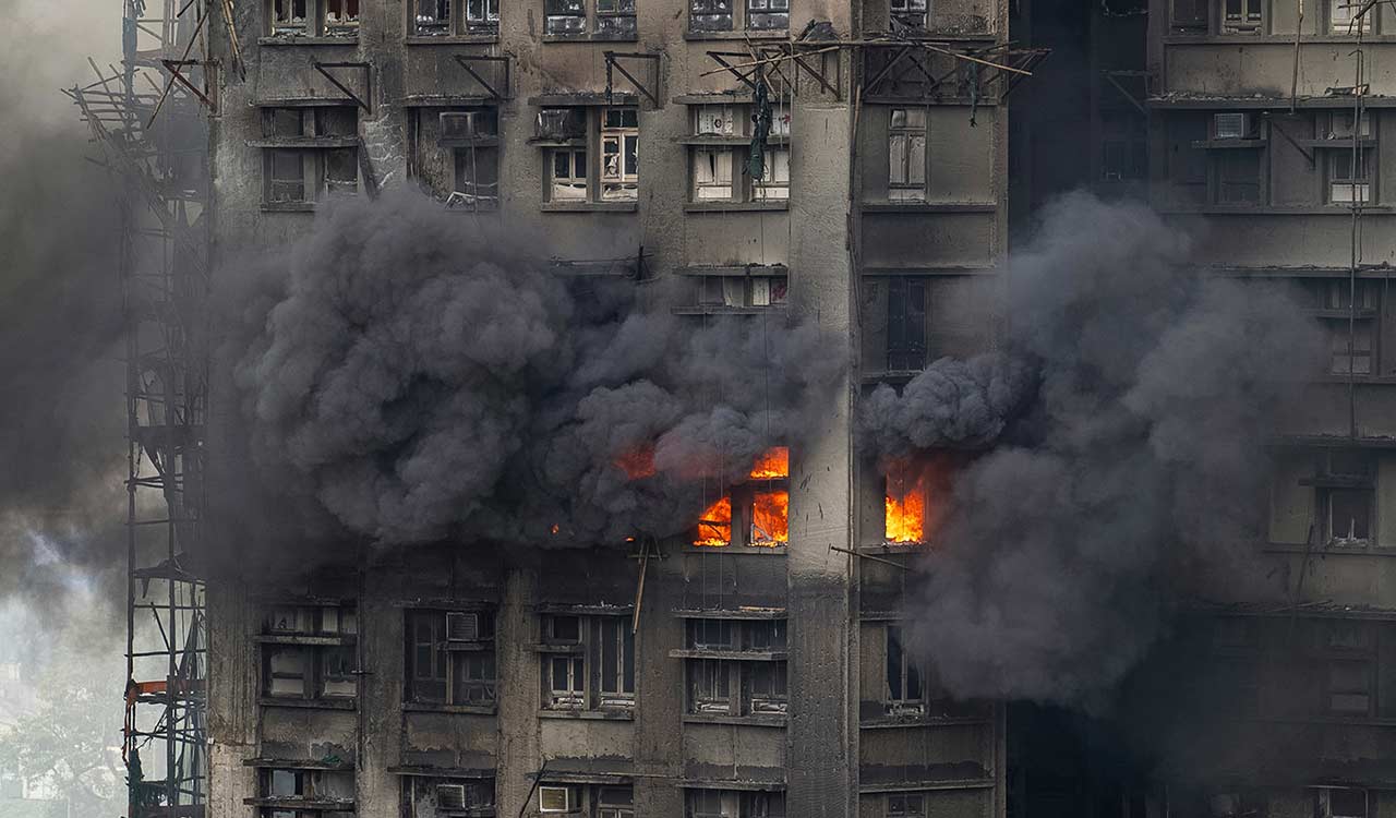 44 killed as massive blaze engulfs Hong Kong high-rises; 3 arrested for manslaughter