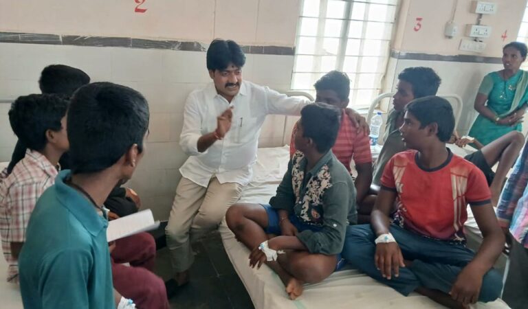 Watch: Food poisoning at BC hostel in Gadwal, 50 students hospitalised