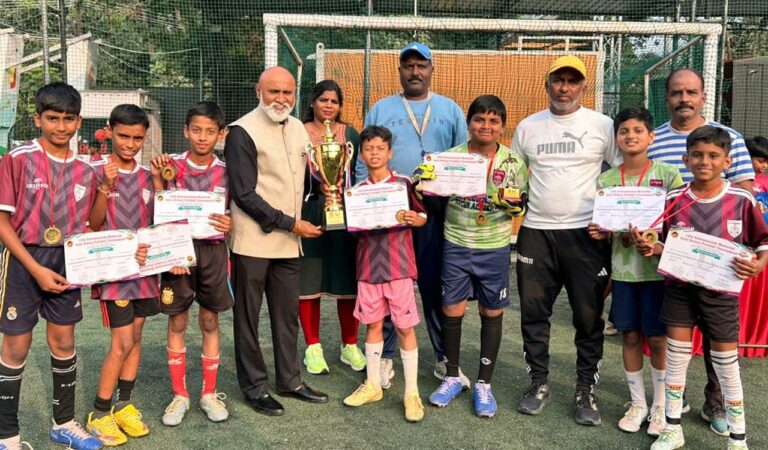 Tatva School wins Subramaniam inter-school football trophy