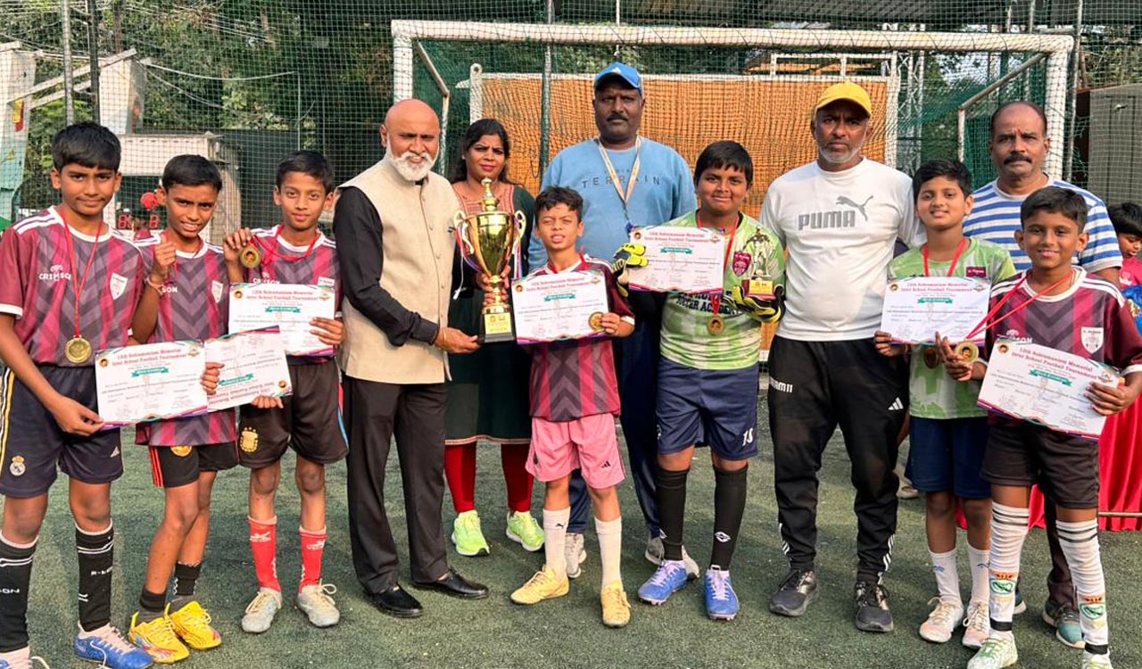 Tatva School wins Subramaniam inter-school football trophy