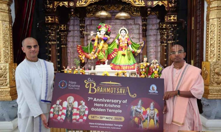 Hare Krishna Golden Temple to host 7th annual Brahmotsavam from November 14–19 in Hyderabad