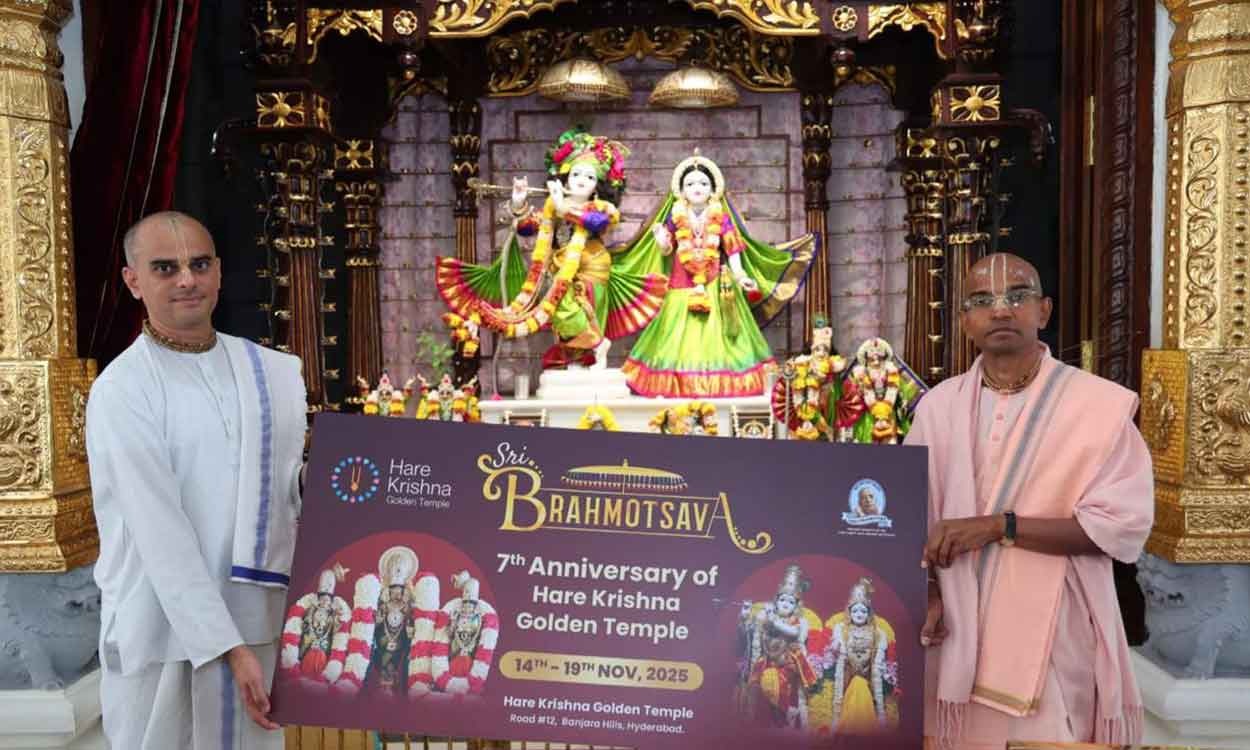 Hare Krishna Golden Temple to host 7th annual Brahmotsavam from Nov 14–19