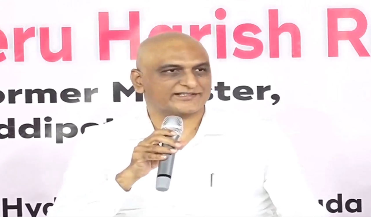 Harish Rao urges Jubilee Hills voters to recall KCR’s double-bedroom scheme