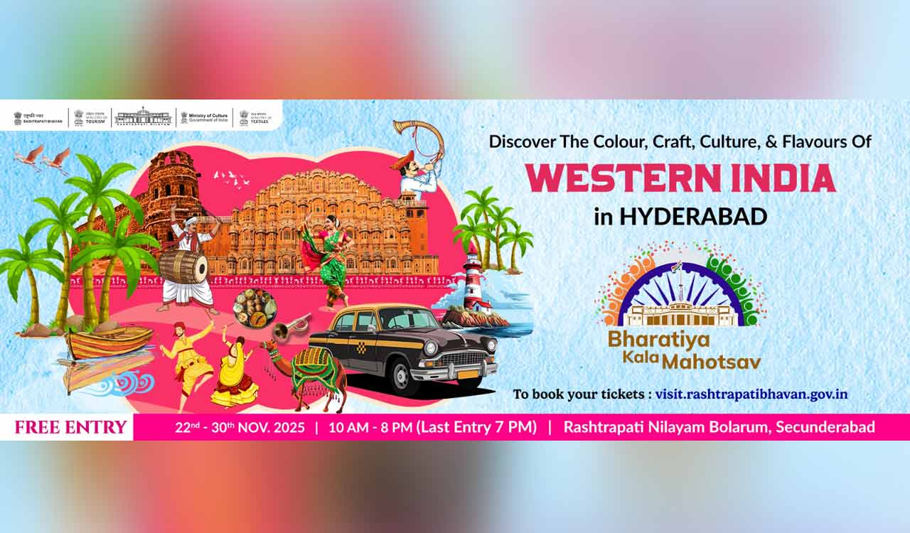 Hyderabad: Bharatiya Kala Mahotsav 2025 at Rashtrapati Nilayam to celebrate Western India’s culture