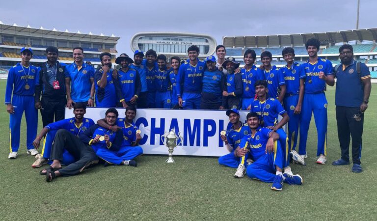 Alankrith Rapole guides Hyderabad to Vinoo Mankad Trophy win with unbeaten 58