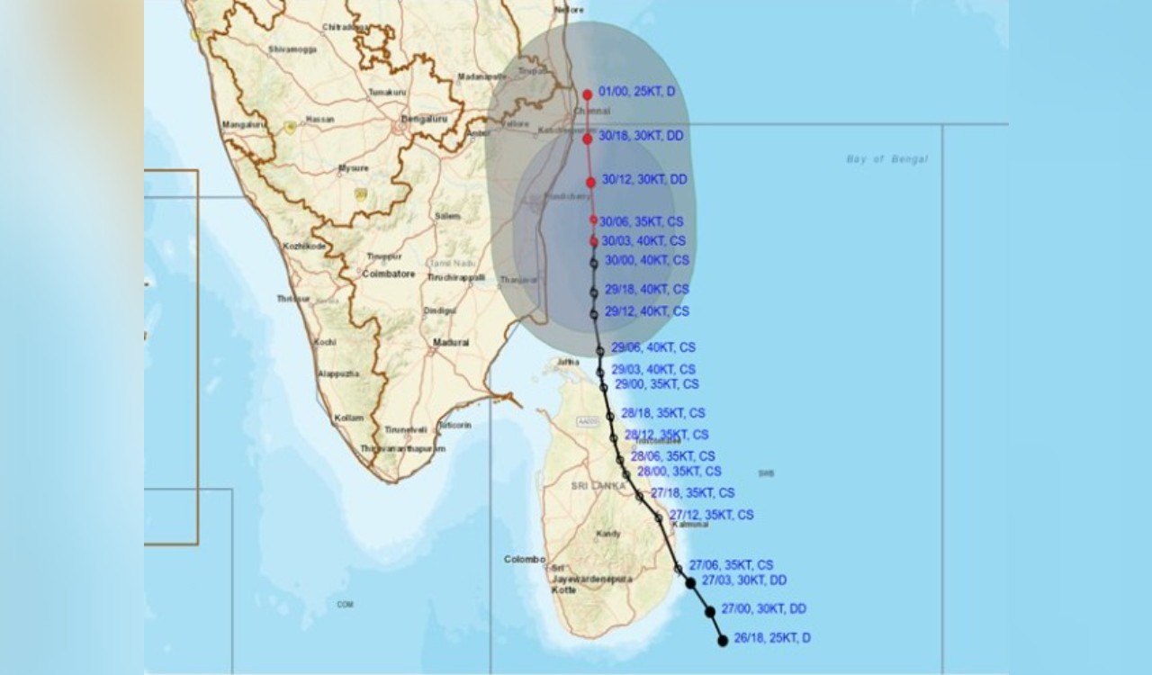 IMD issues red alert as Cyclone Ditwah brings heavy rain to Andhra Pradesh