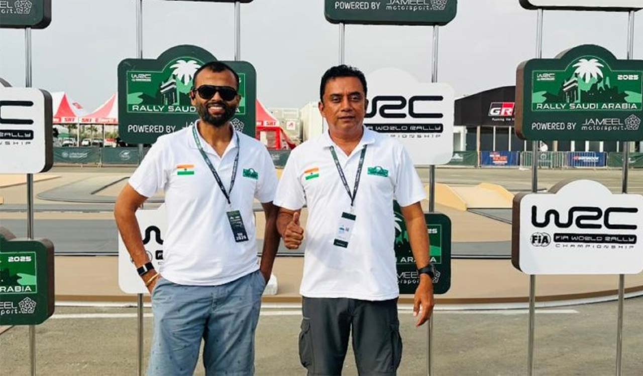 Indian duo Naveen Puligilla and Musa Sherif clinch historic WRC3 podium in Saudi Arabia