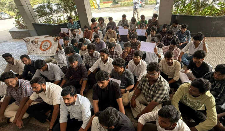 Student protest erupts at JNTU-Hyderabad over student suicide, demand action