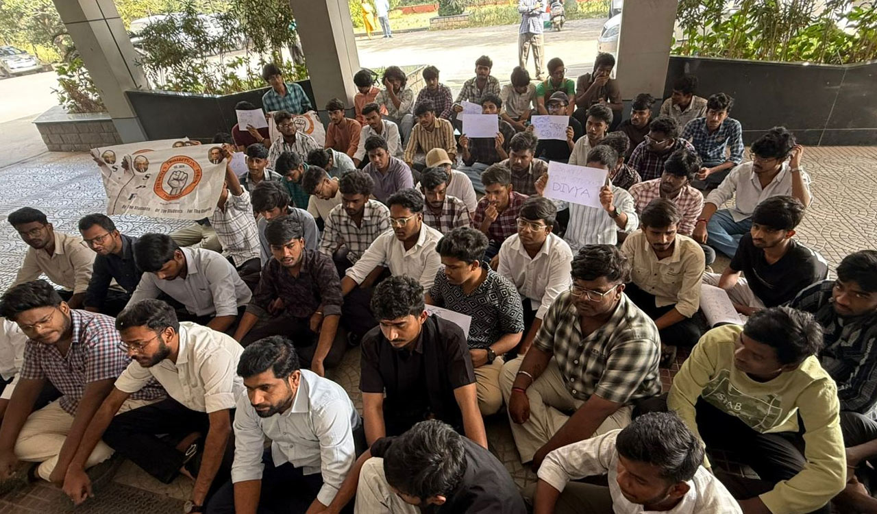 Student protest erupts at JNTU-Hyderabad over student suicide