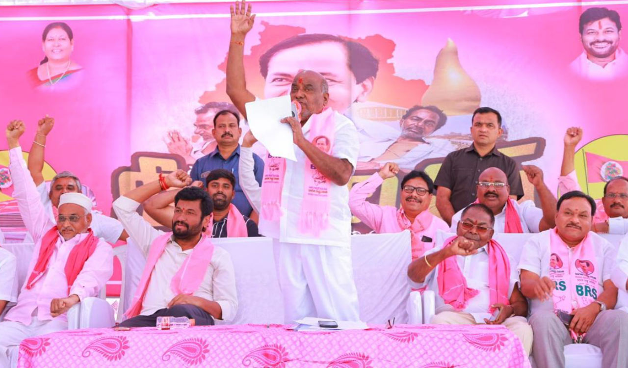 BRS cadres mark Deeksha Diwas across Adilabad region