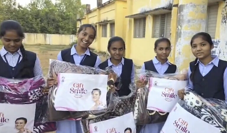 KTR provides blankets to students at Siricilla welfare hostel