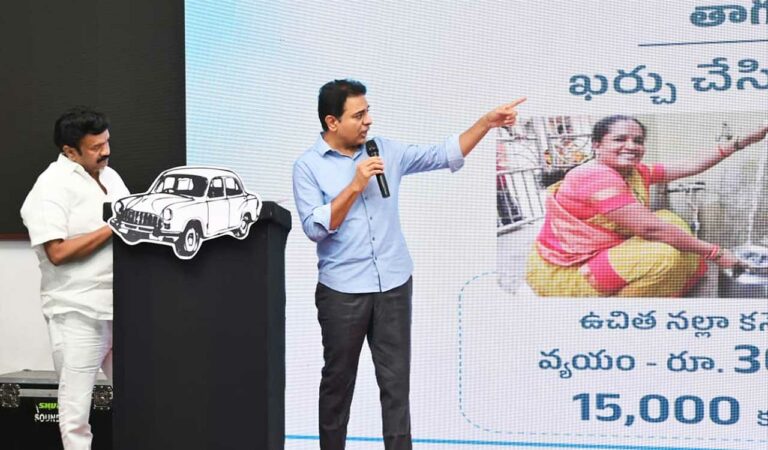 KTR dares Revanth Reddy for open debate on Hyderabad’s development record