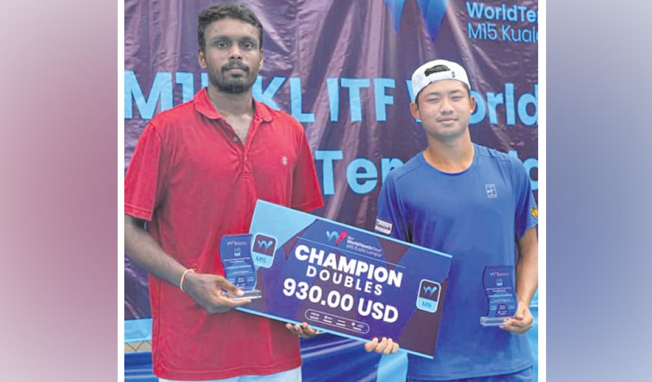 Sai Karteek Reddy clinches ITF men’s doubles title in Kuala Lumpur