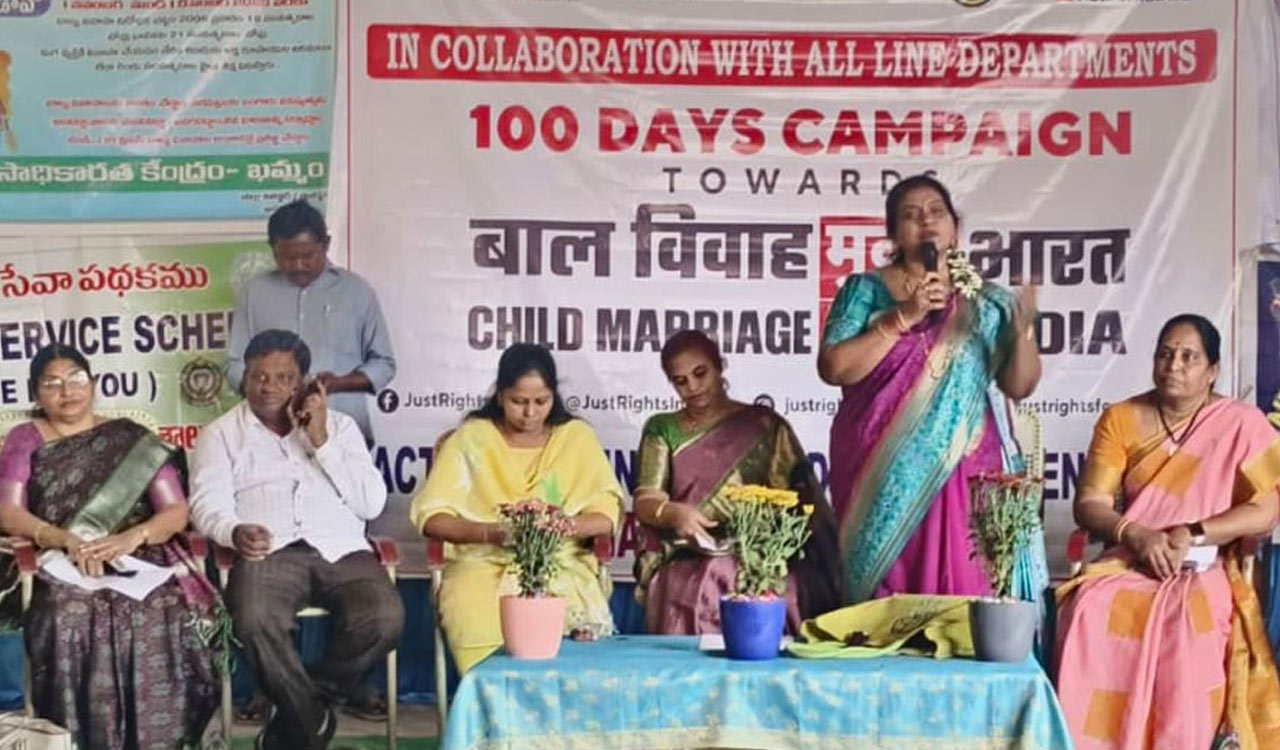 100-day campaign launched against child marriages in Khammam