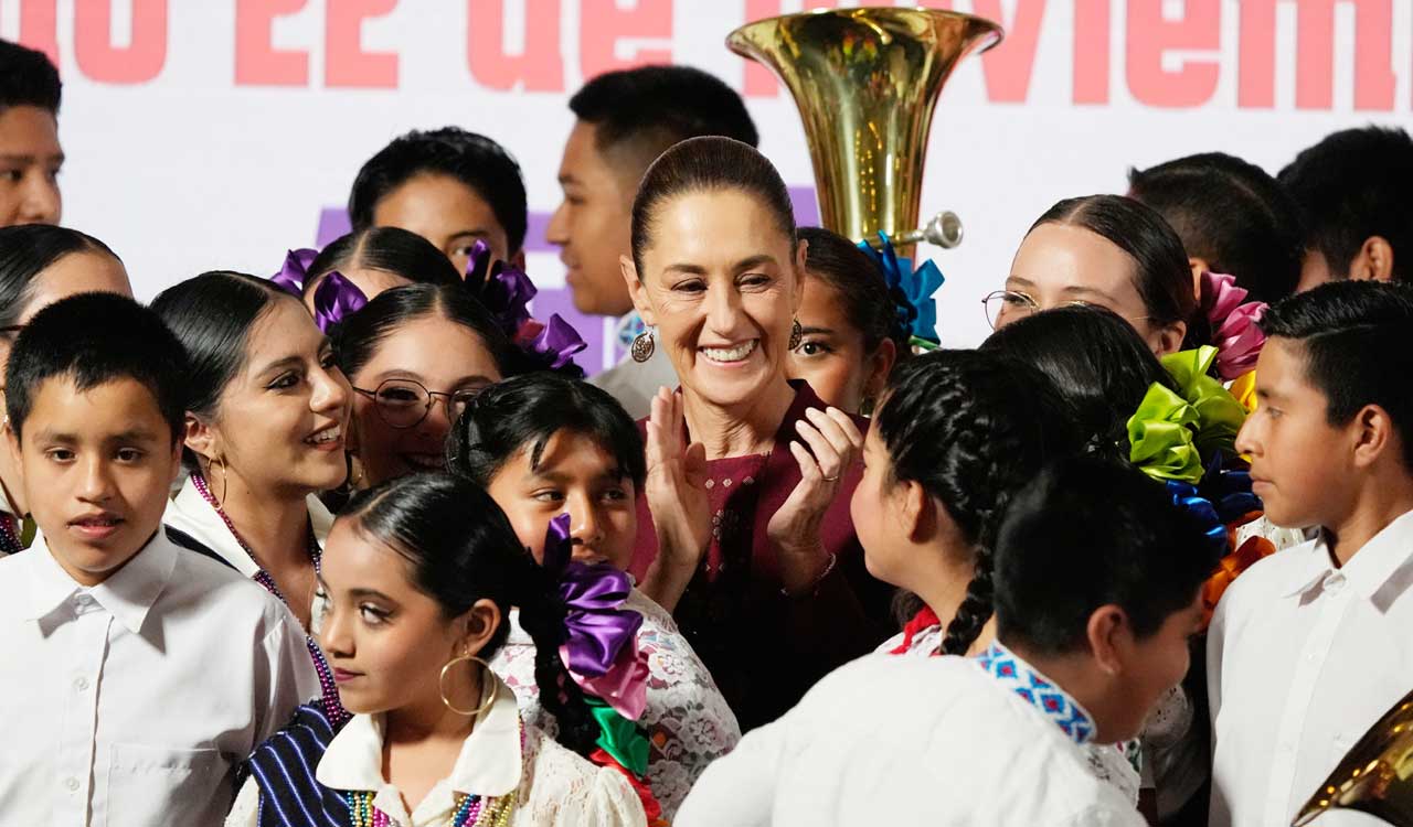 Mexico president’s rivals cry foul as she uses groping incident to address gender violence
