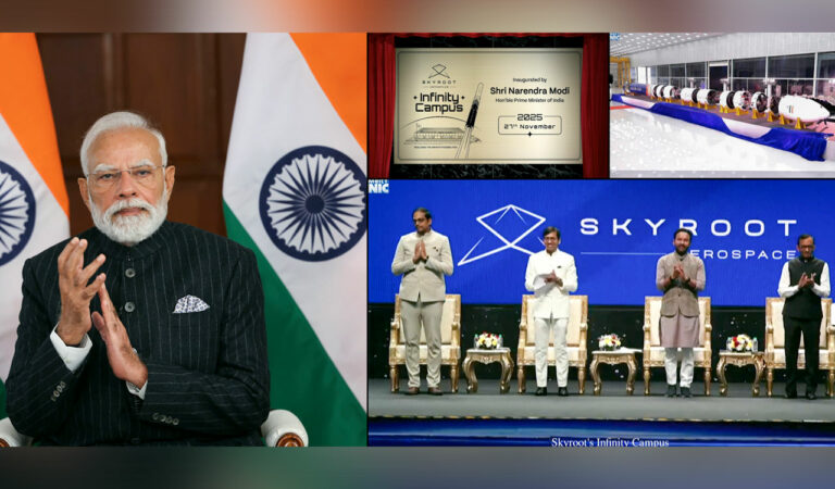 PM Modi unveils Skyroot’s Vikram-I rocket, lauds Gen Z for boosting India’s space PM Modi unveils Skyroot’s Vikram-I rocket, lauds Gen Z for boosting India’s space sectorsector