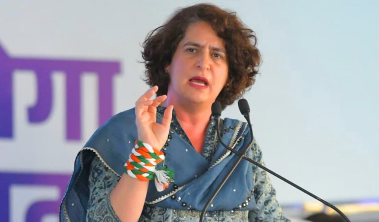 Priyanka Gandhi accuses NDA of ‘vote chori’, 65 lakh names deleted in Bihar