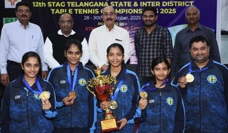 Hyderabad, Ranga Reddy shine at Telangana State table tennis championship
