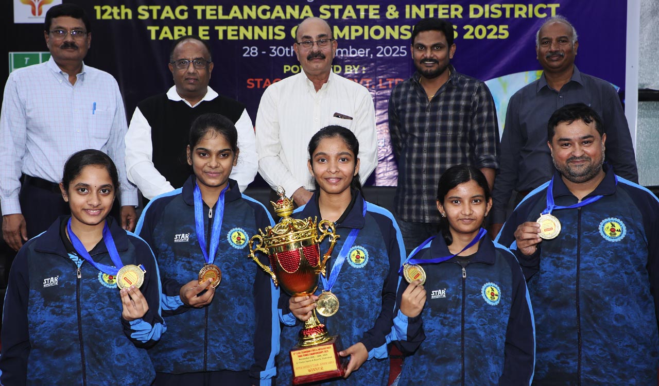 Hyderabad, Ranga Reddy shine at Telangana State table tennis championship