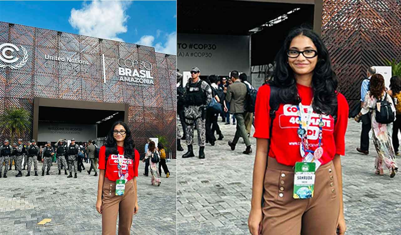 Hyderabad student represents India at COP 30 in Brazil