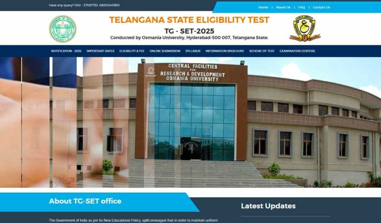 Osmania University to hold Telangana State Eligibility Test from December 10