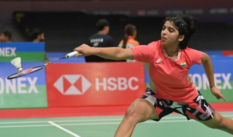 Tanvi Sharma enters quarterfinals after shocking former world champion Okuhara