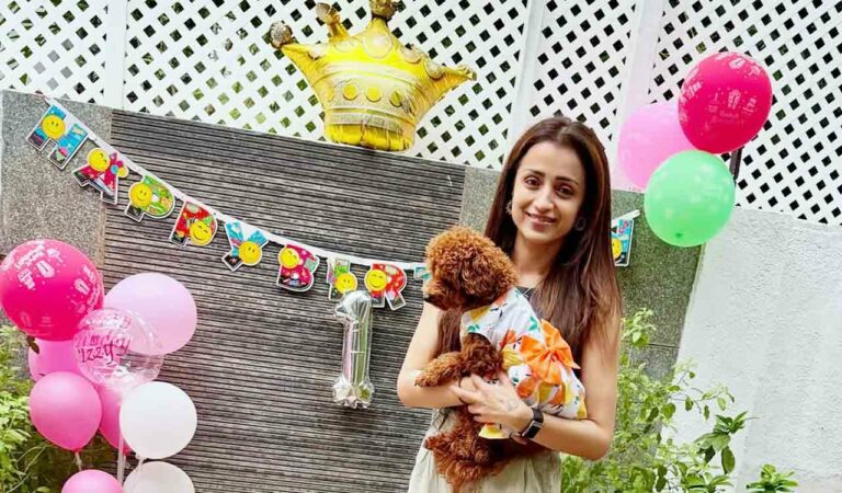 Trisha Krishnan celebrates her pup Izzy’s first birthday with sweet home party