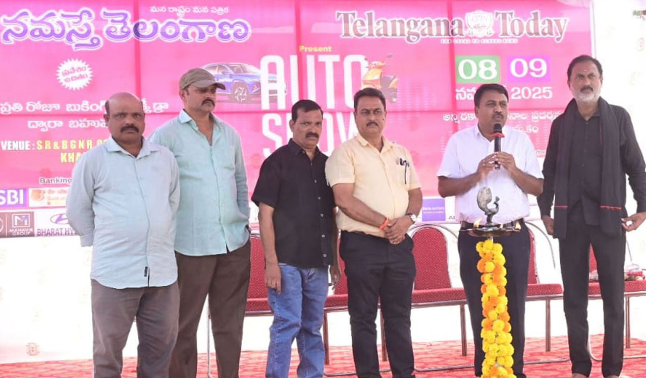 Telangana Today–Namaste Telangana auto show gets underway in Khammam, gets good response