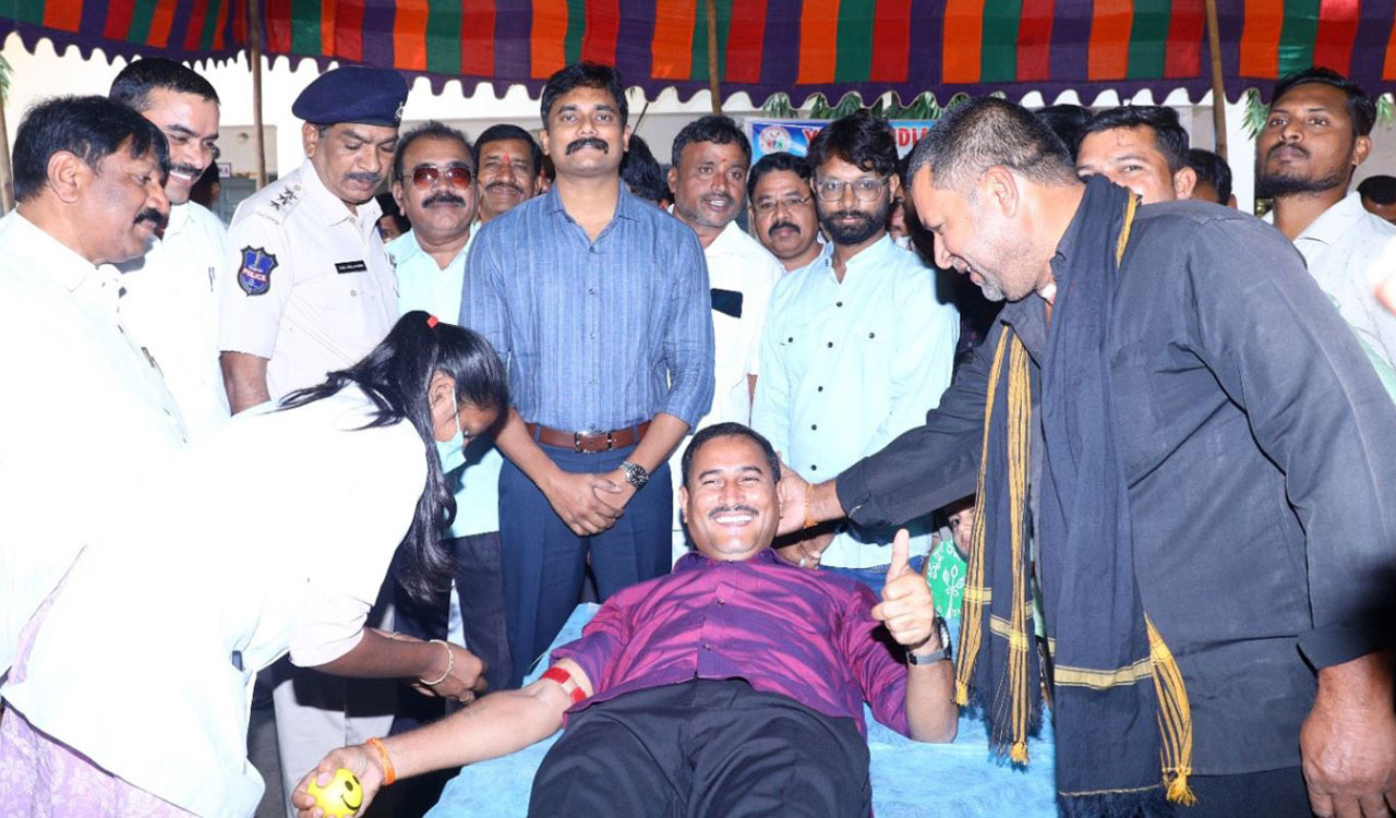 Young Indian Blood Donors Club organises mega blood donation camp in Kothagudem