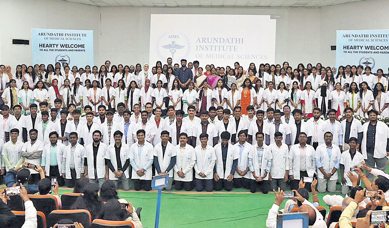 Arundhati Institute welcomes new MBBS batch with white coat ceremony