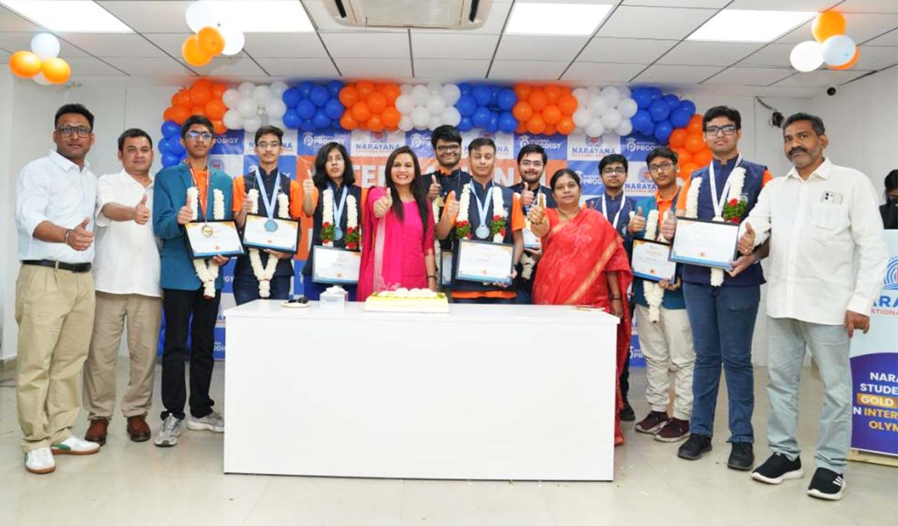 Narayana students account for nearly half of India’s 2025 Olympiad achievers