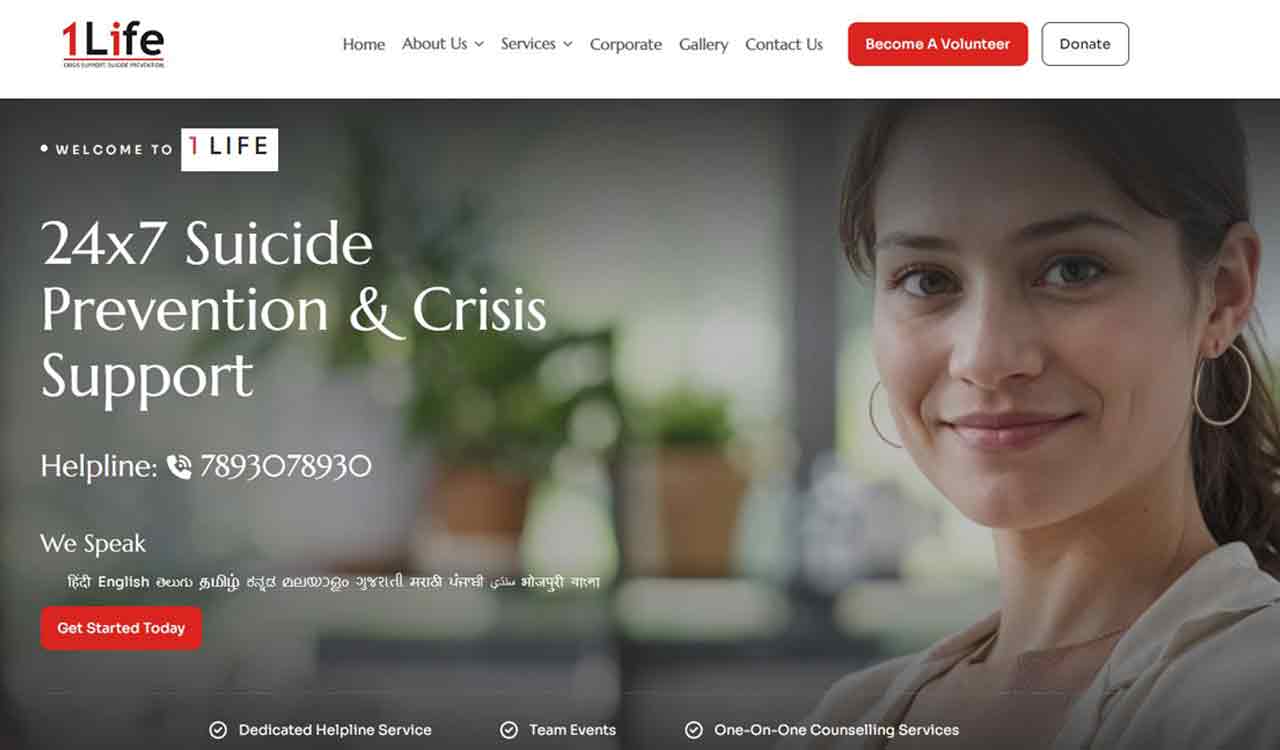 Mental health helpline 1Life sees surge in distress calls from Hyderabad