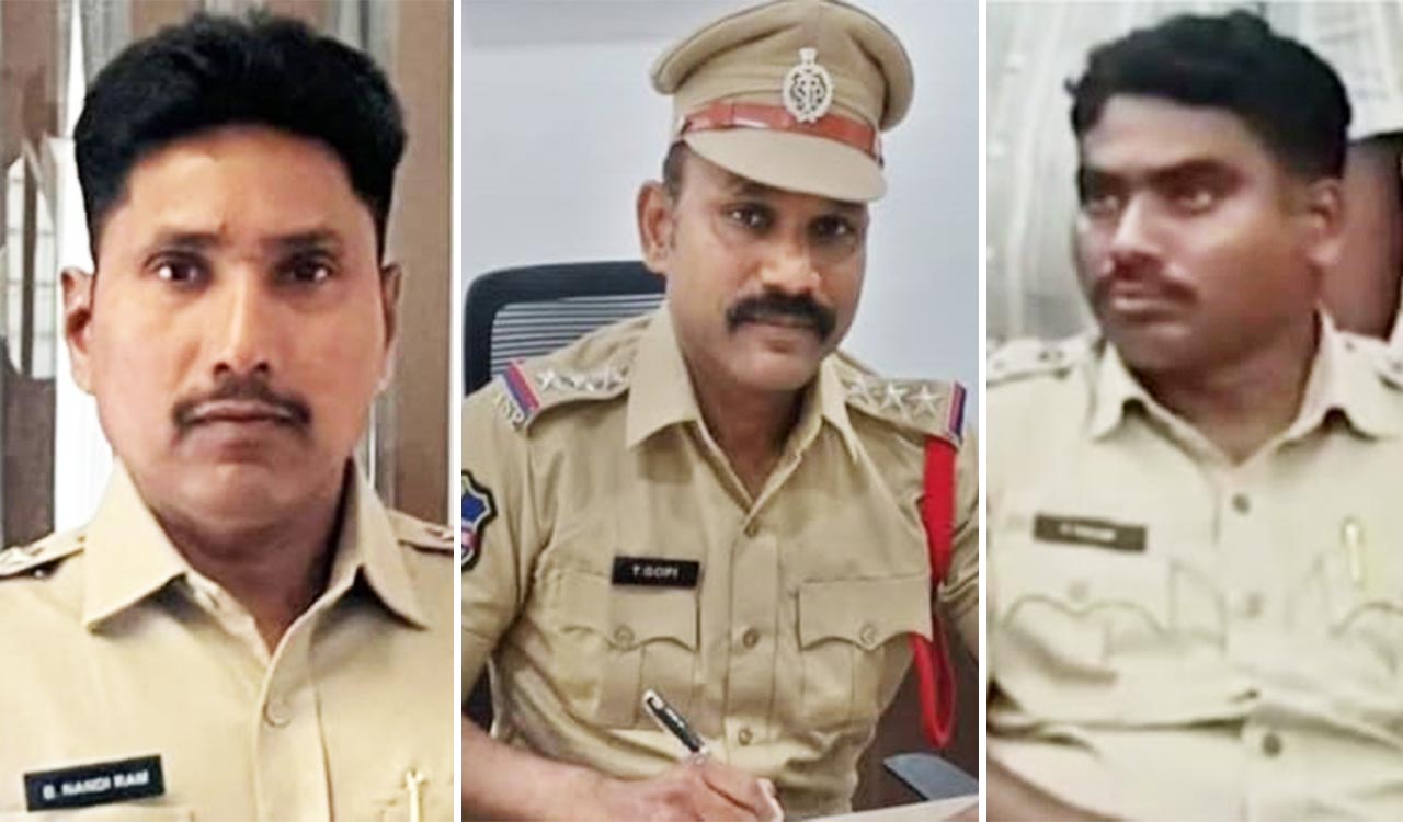 Telangana DGP suspends three police officials in Warangal