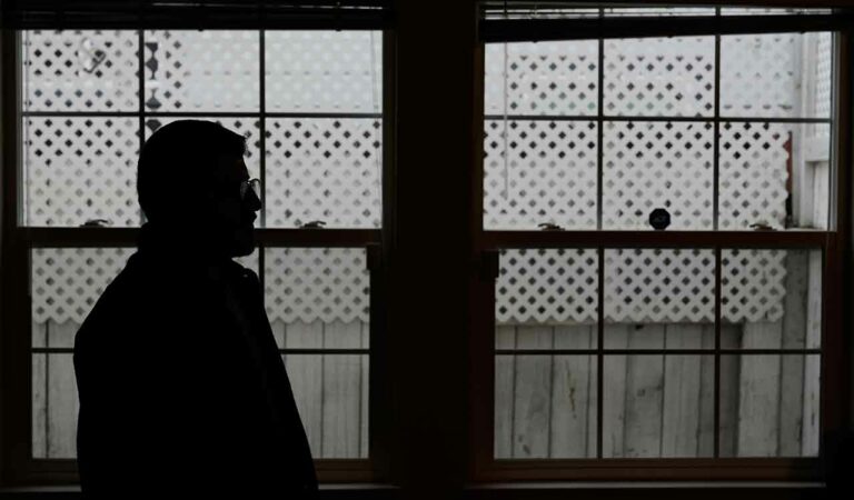Rohullah R, who did not want his face to be shown or to disclose his last name out of fear of ICE, is photographed at his home in North Highlands, California, US.