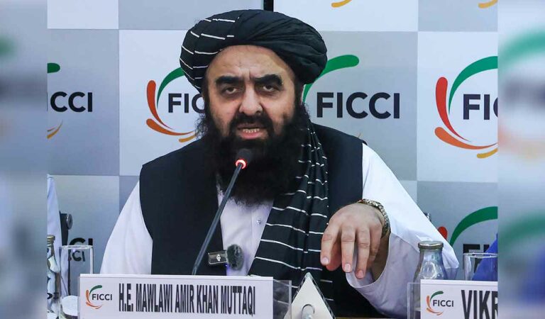 Afghanistan's Foreign Minister Amir Khan Muttaqi