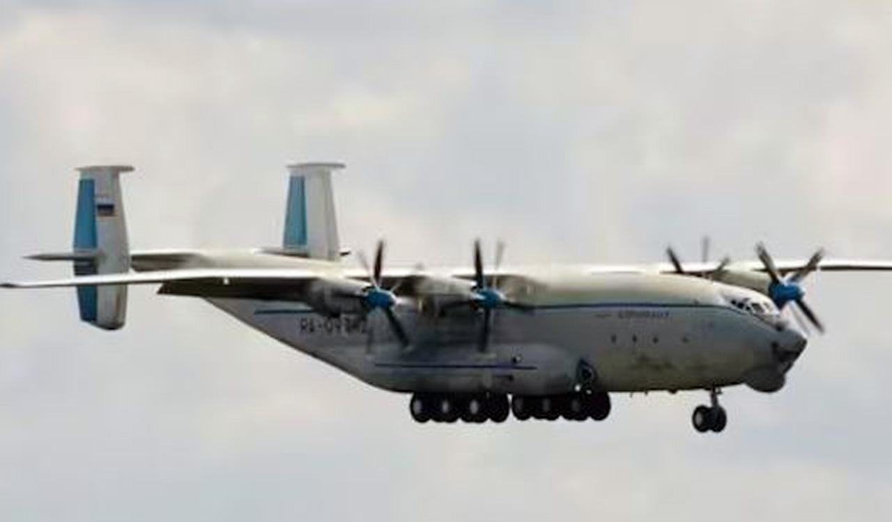 Russian An-22 military aircraft with seven onboard crashes in Ivanovo region