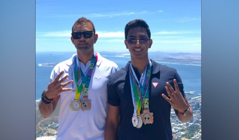 Hyderabad shuttlers Arjun and Achutaditya shine with 4 international badminton medals