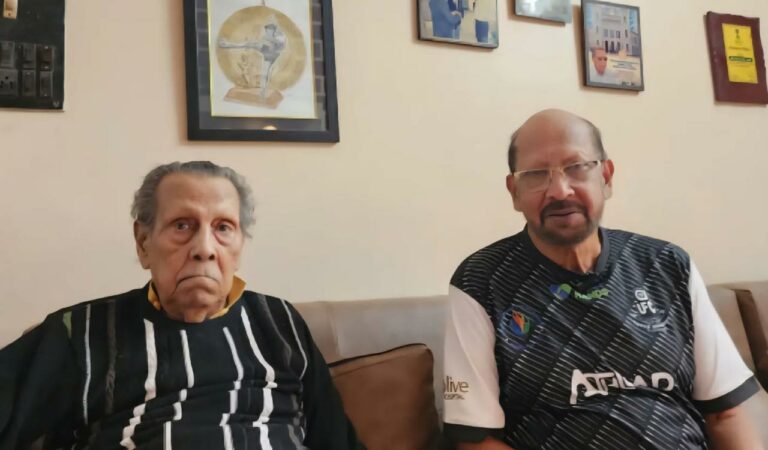 Shabbir Ali meets former Olympian Arun Ghosh, recalling India’s 1974 youth football triumph