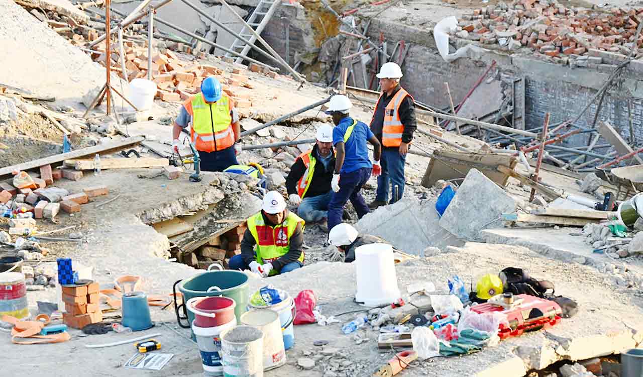 Infant among three killed in building collapse in South Africa