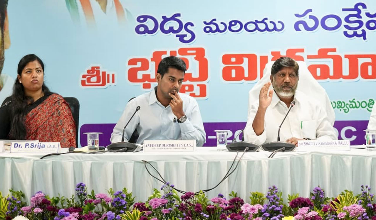 Bhatti Vikramarka warns officials against negligence, stresses accountability in Khammam